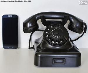 yapboz Eski telefon vs cep